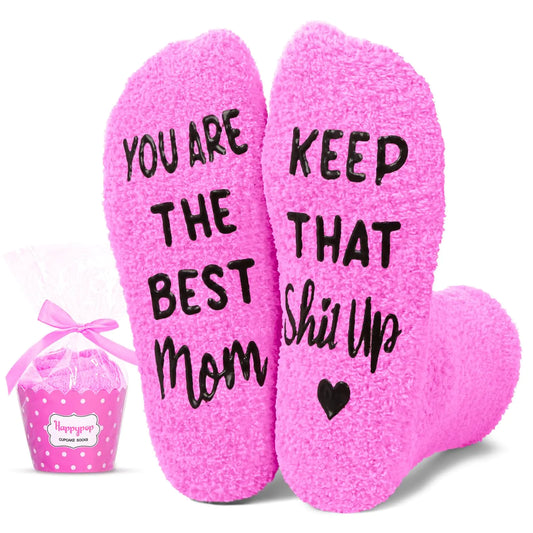 CherishMom Non-Slip Fuzzy Socks - Ideal Mother's Day Surprise